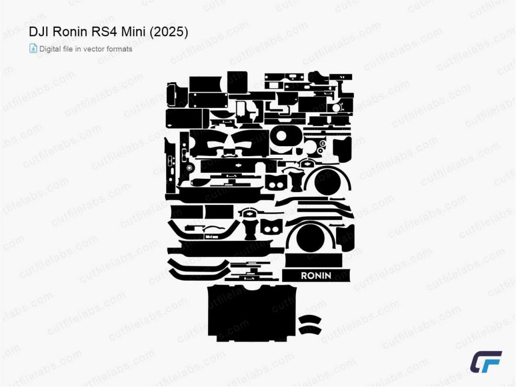DJI Ronin RS3 Mini (2023) Cut File Template | CutFileLabs
