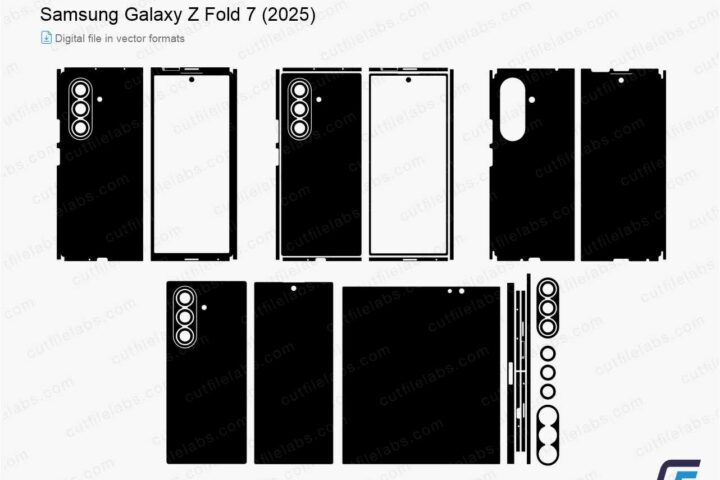 Samsung Galaxy Z Fold 7 (2025) Cut File Template