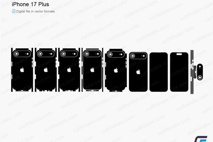 iPhone 17 Plus (2025) Cut File Template