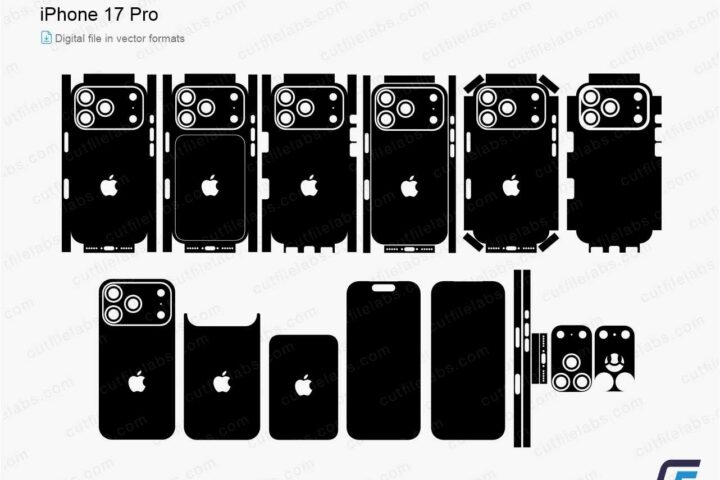 iPhone 17 Pro (2025) Cut File Template