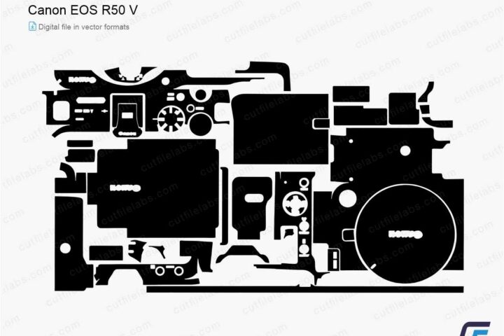 Canon EOS R50 V (2025) Cut File Template