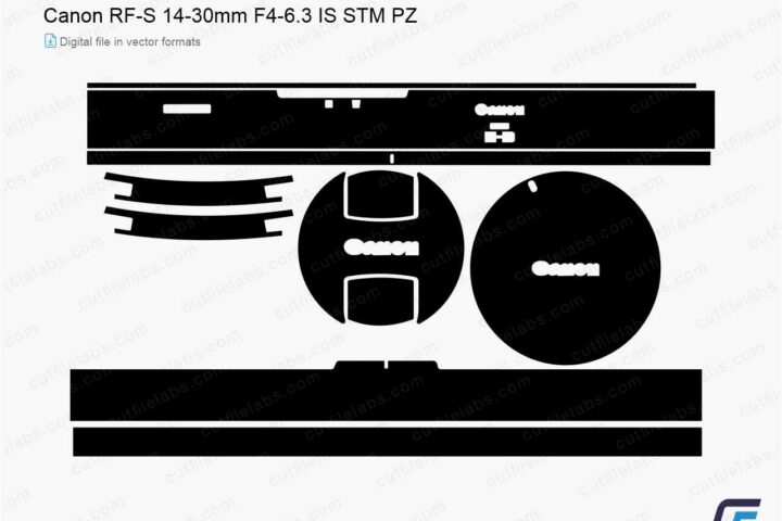 Canon RF-S 14-30mm F4-6.3 IS STM PZ (2025) Cut File Template