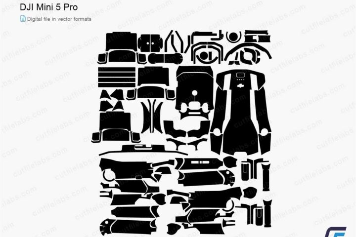 DJI Mini 5 Pro (2025) Cut File Template