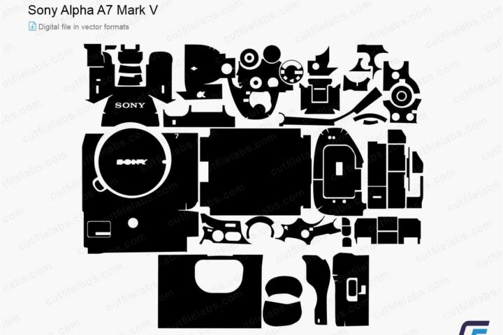 Sony Alpha A7 Mark V (2025) Cut File Template