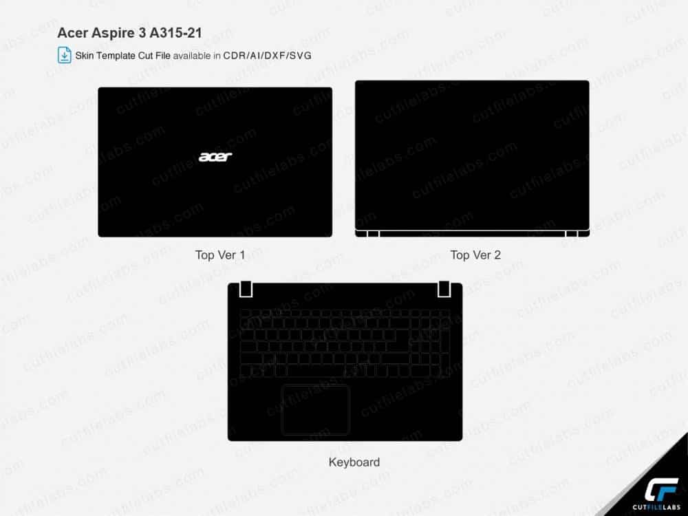 Acer Aspire 3 A315-21 (2017) Cut File Template