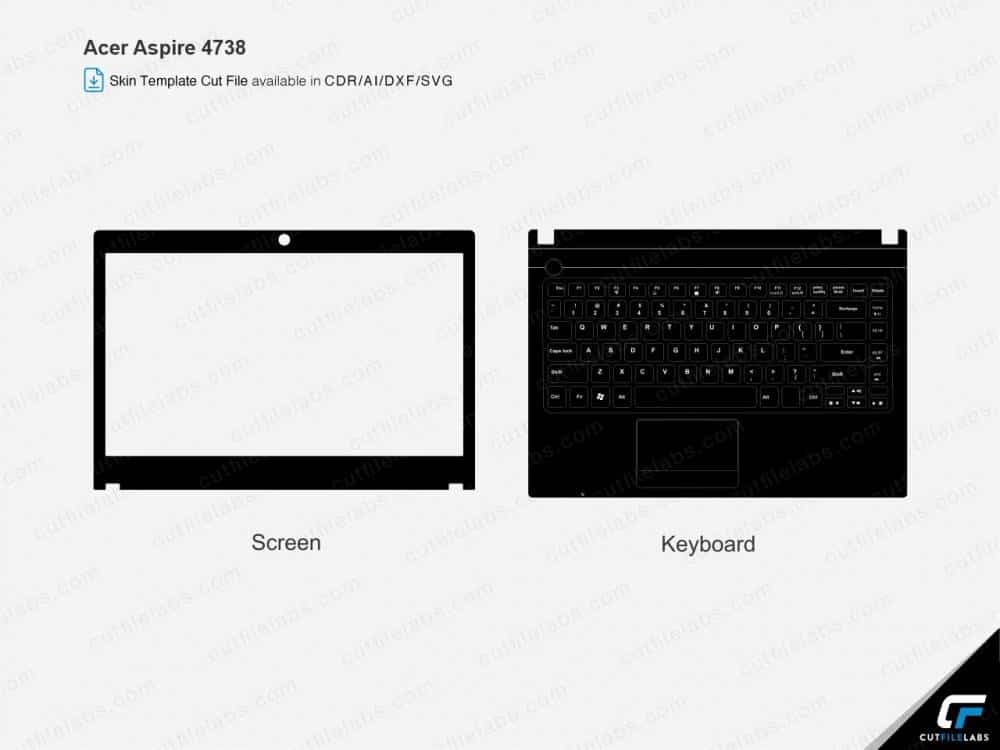 Acer Aspire 4738 Cut File Template