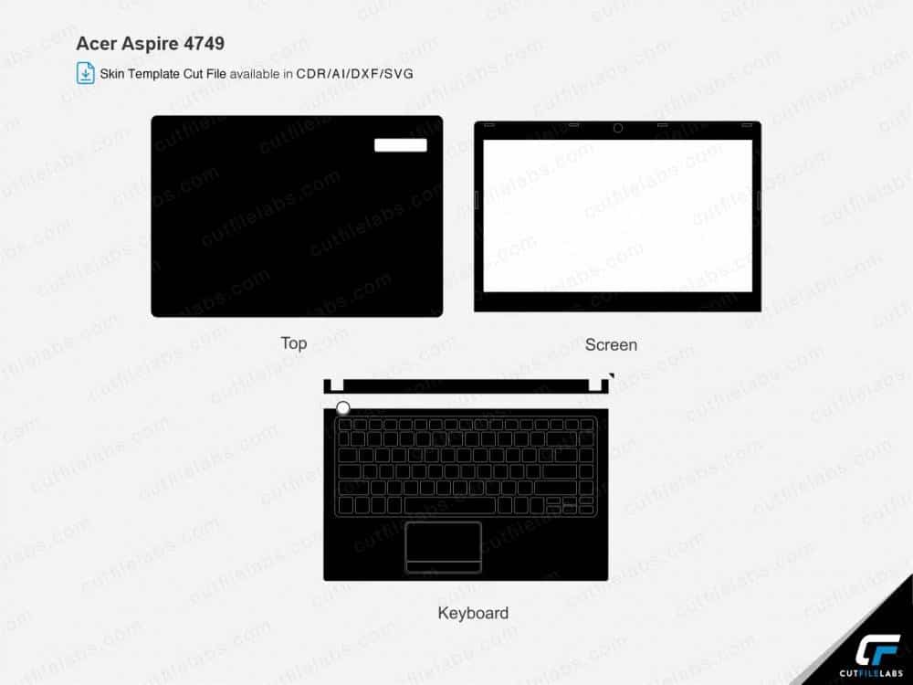 Acer Aspire 4749 (2012) Cut File Template