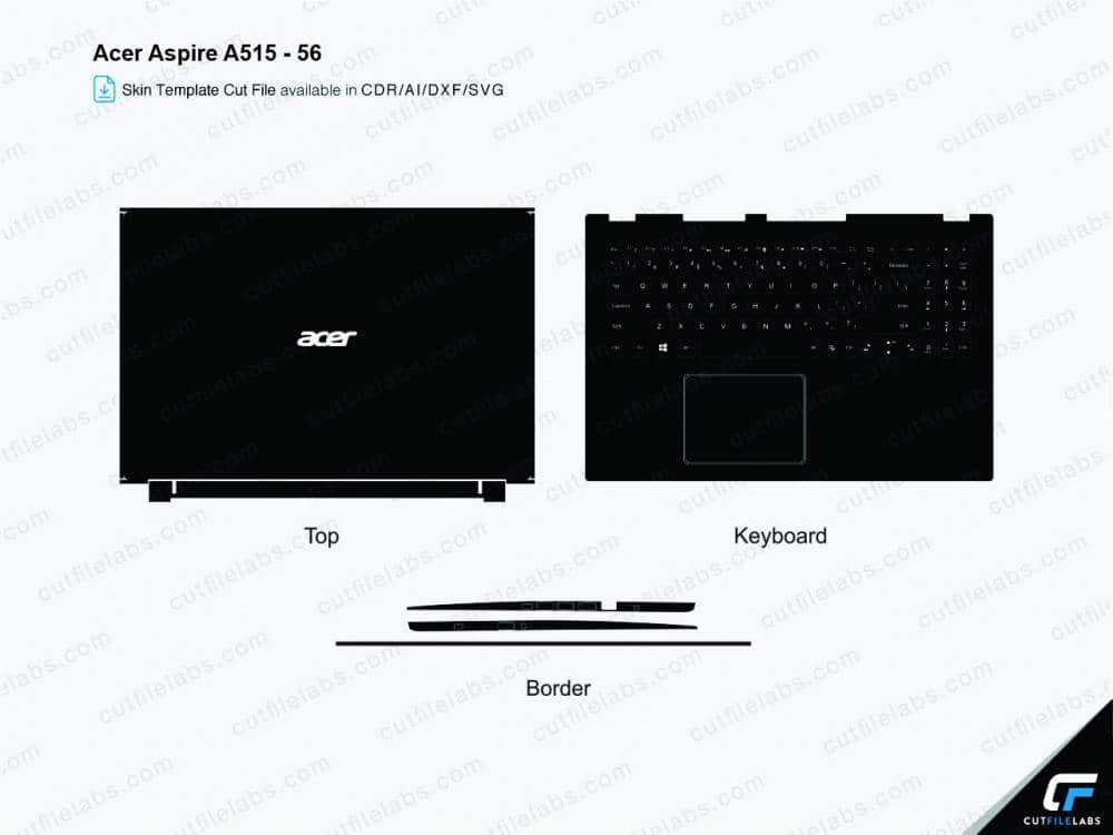 Acer Aspire A515-56 Cut File Template