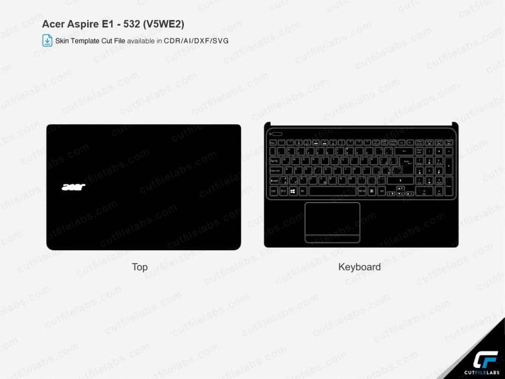 Acer Aspire E1-532 (V5WE2) Cut File Template