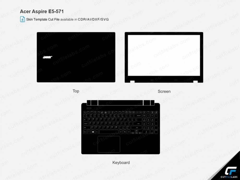 Acer Aspire E5-571 Cut File Template