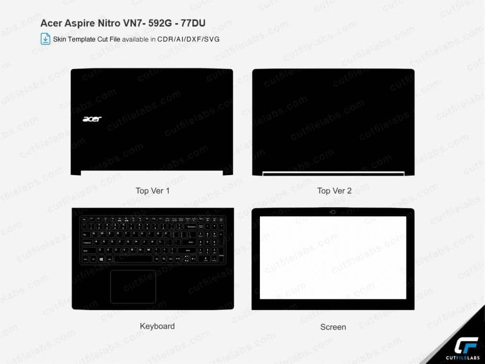 Acer Aspire  Nitro VN7-592G-77DU Cut File Template