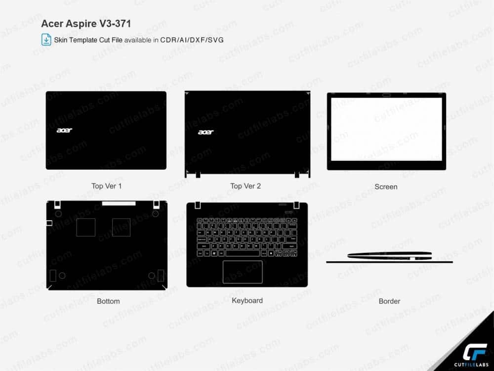 Acer Aspire V3-371 (2014) Cut File Template