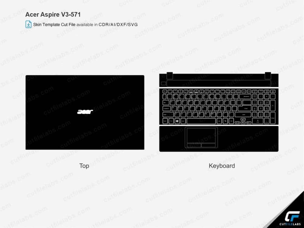 Acer Aspire V3-571 (2013) Cut File Template