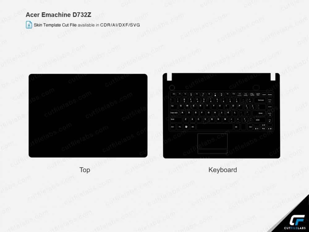 Acer eMachines D732Z Cut File Template