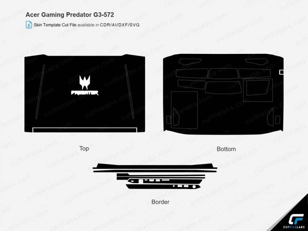 Acer Gaming Predator G3-572 Cut File Template