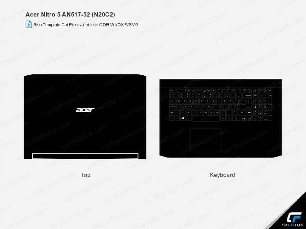 Acer Nitro 5 AN517-52 (N20C2) (2020) Cut File Template