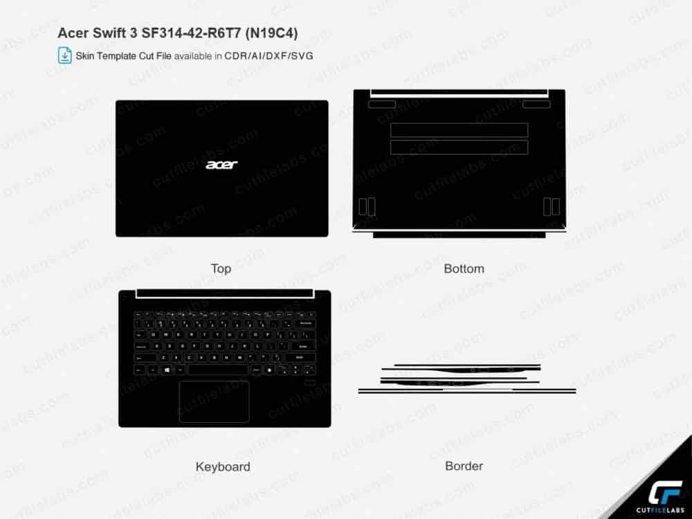 Acer Swift 3 SF314-42-R6T7 (N19C4) Cut File Template