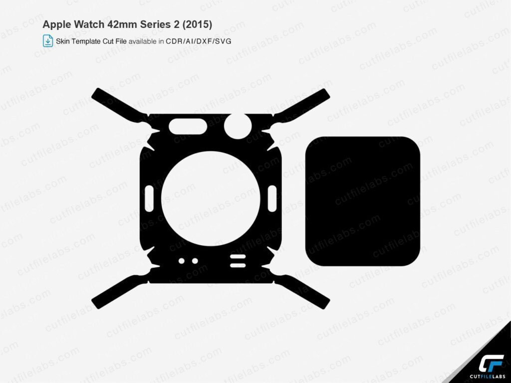 Apple Watch 42mm Series 2 (2015) Cut File Template