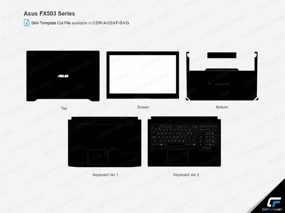 Asus FX503 Series Cut File Template