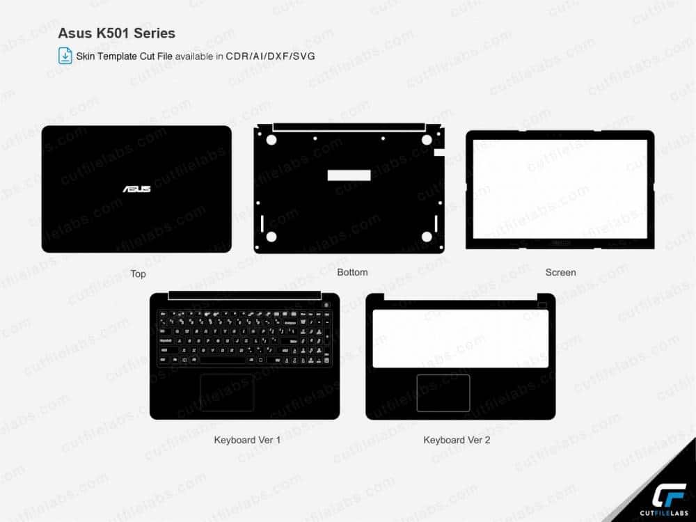 Asus K501 Series Cut File Template