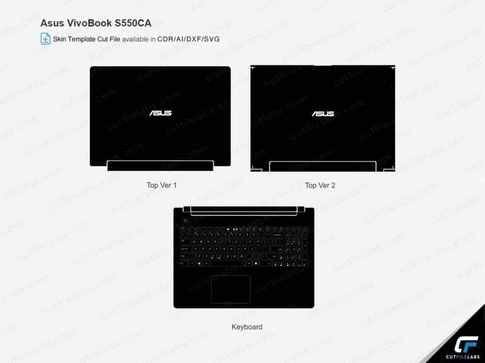 Asus VivoBook S550CA Cut File Template