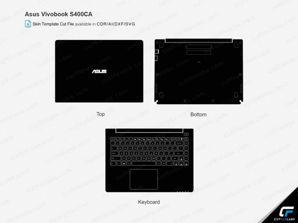 Asus VivoBook S400CA (2012) Cut File Template