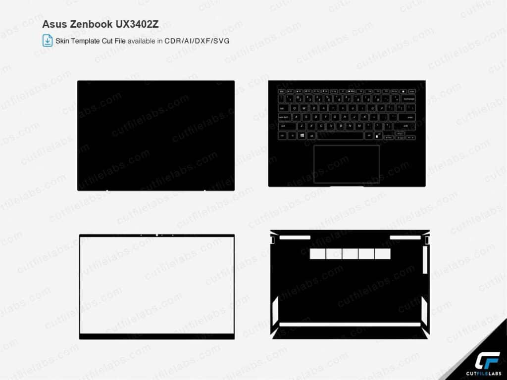 Asus Zenbook UX3402Z Cut File Template