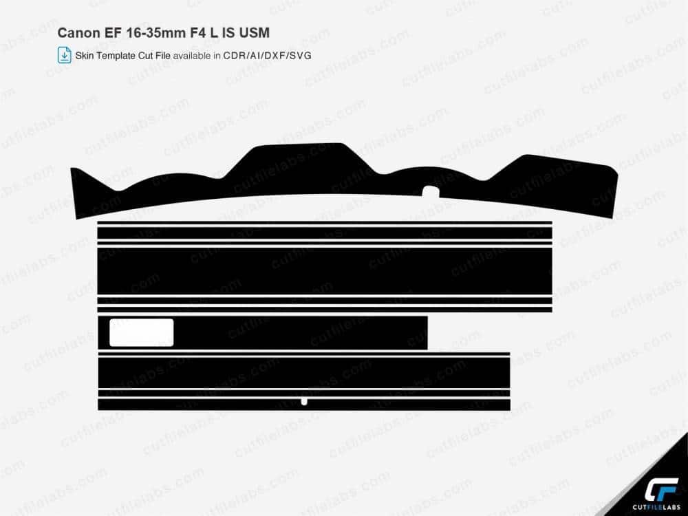 Canon EF 16-35mm F4 L IS USM (2014) Cut File Template