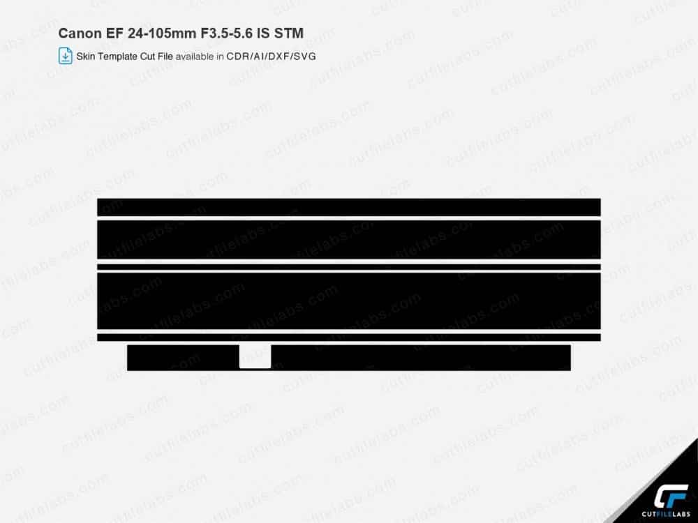 Canon EF 24-105mm f3.5-5.6 IS STM Cut File Template