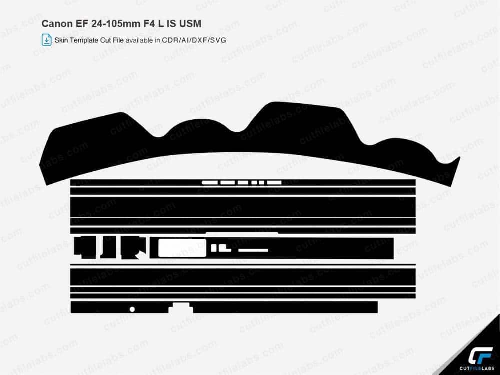 Canon EF 24-105mm F4 L IS USM Cut File Template