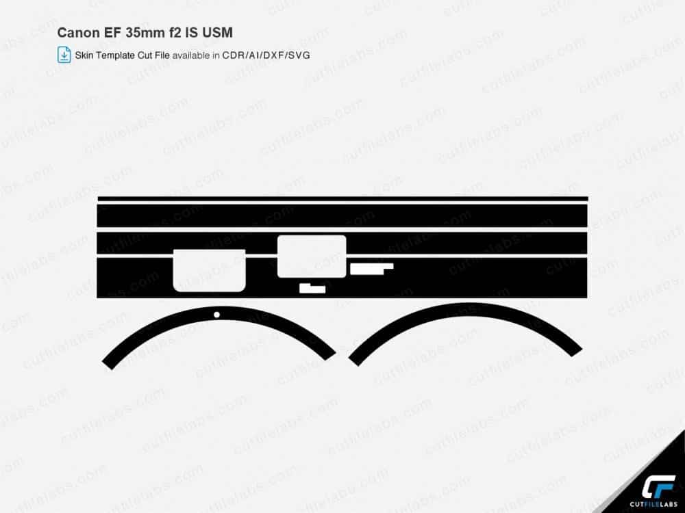 Canon EF 35mm f2 IS USM Cut File Template