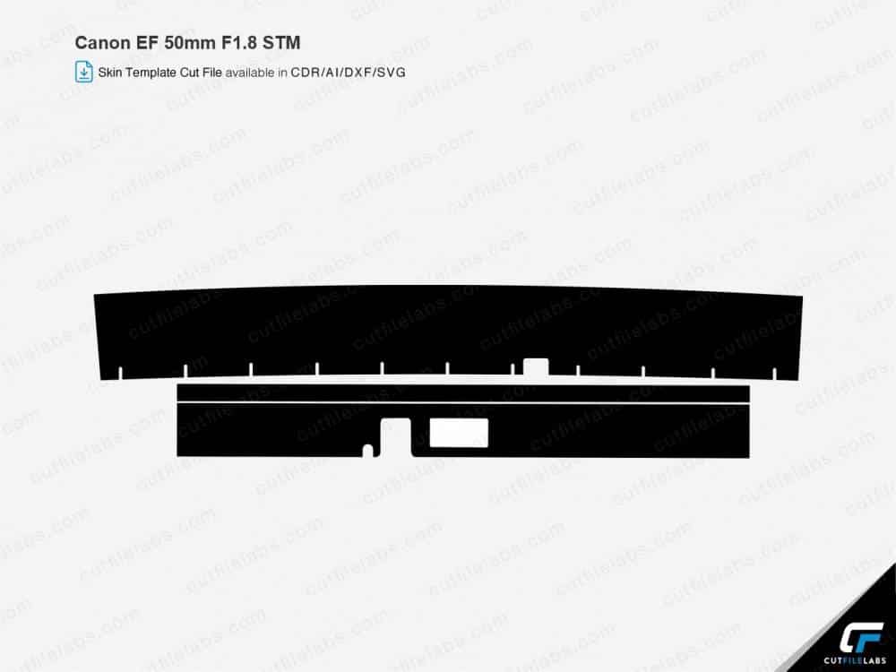 Canon EF 50mm F1.8 STM (2015) Cut File Template