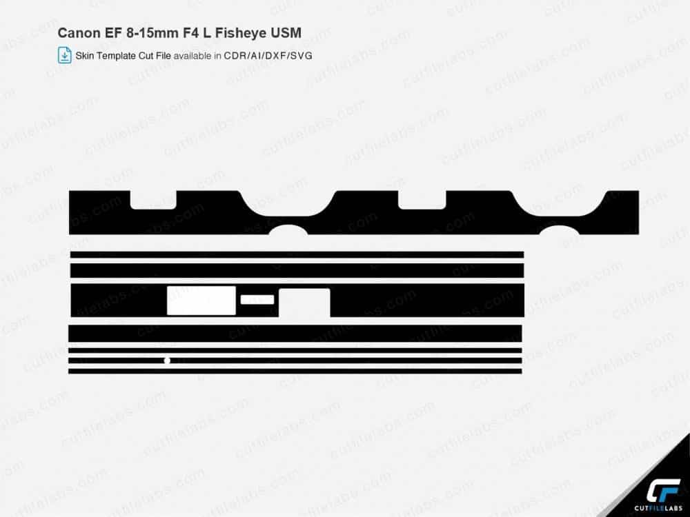 Canon EF 8-15mm F4 L Fisheye USM Cut File Template
