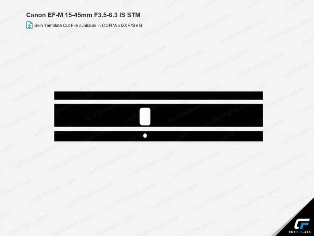 Canon EF-M 15-45mm F3.5-6.3 IS STM Cut File Template