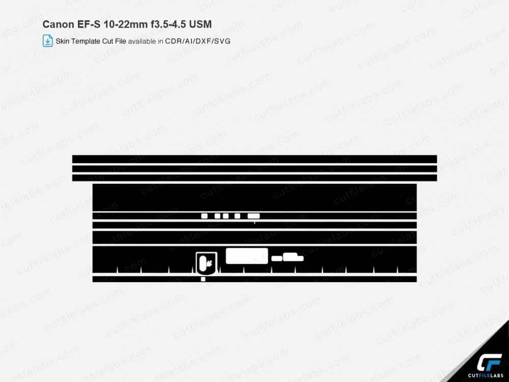Canon EF-S 10-22mm f3.5-4.5 USM (2013) Cut File Template