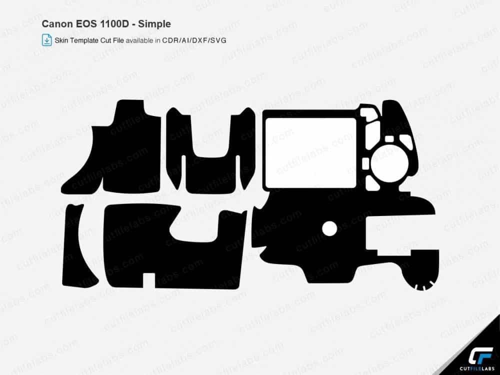 Canon EOS 1100D Cut File Template