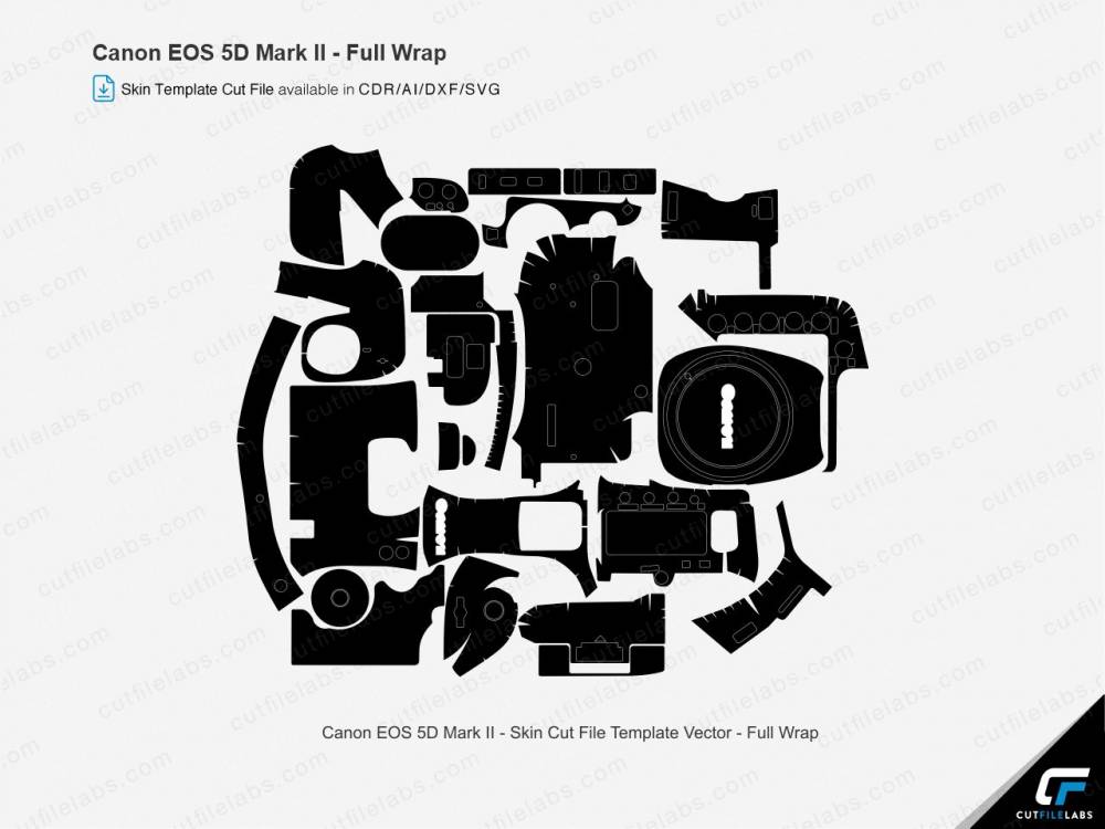 Canon EOS 5D Mark II Cut File Template