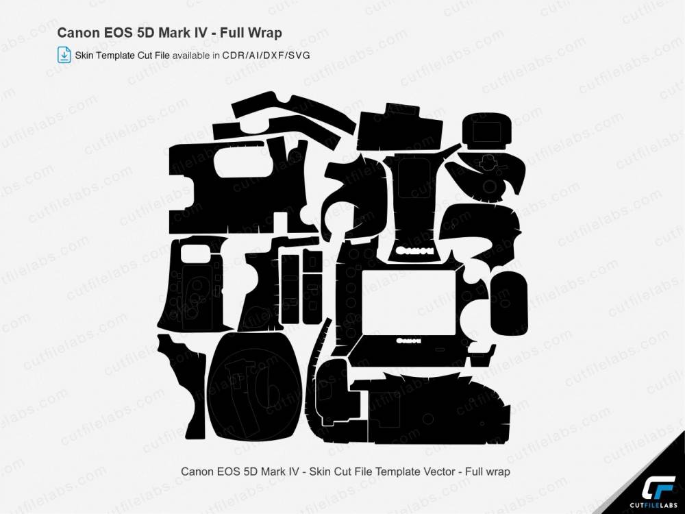 Canon EOS 5D Mark IV Cut File Template