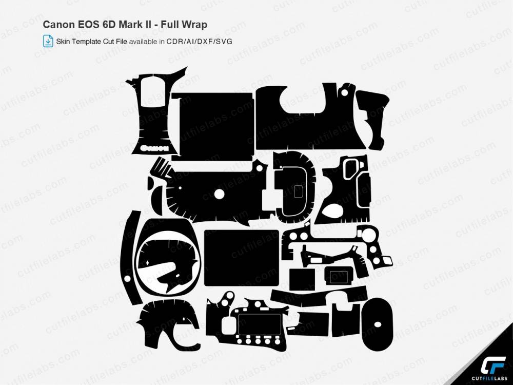 Canon EOS 6D Mark II Cut File Template