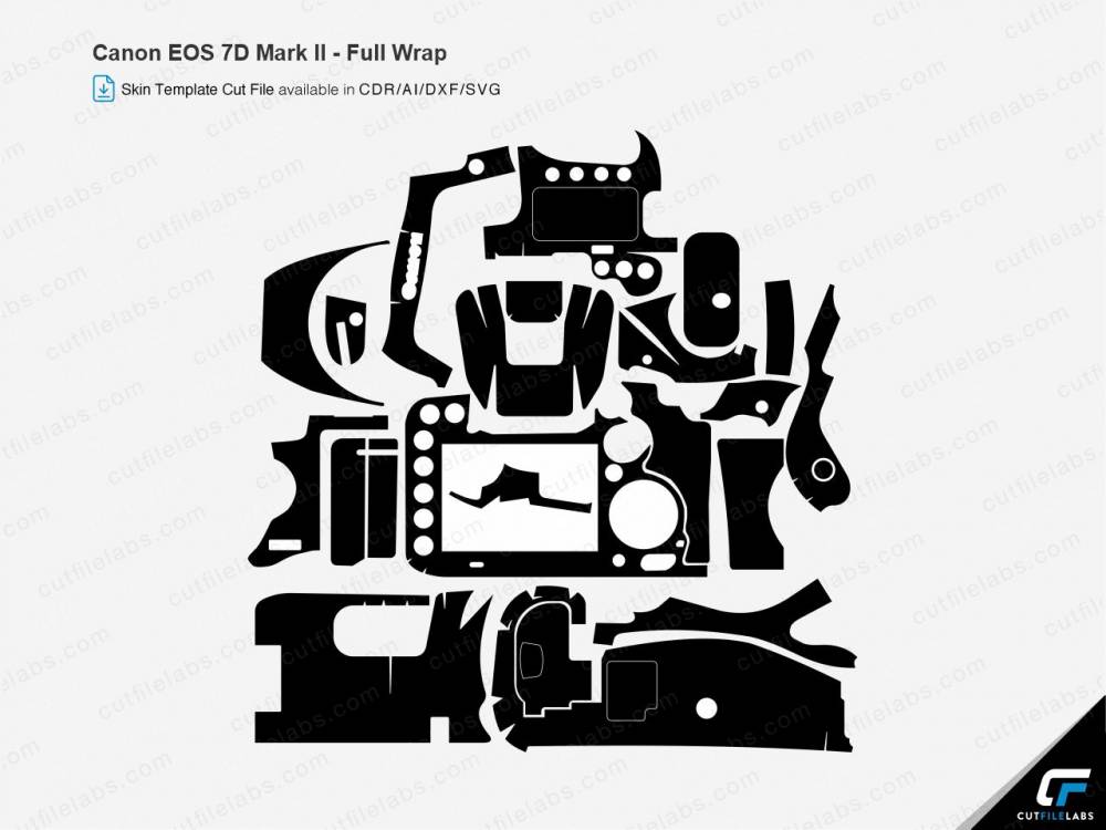 Canon EOS 7D Mark II Cut File Template
