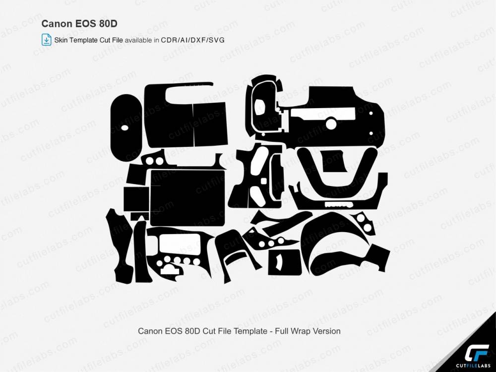 Canon EOS 80D Cut File Template