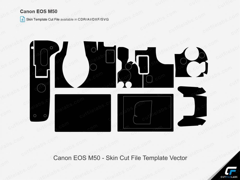 Canon EOS M50 Cut File Template