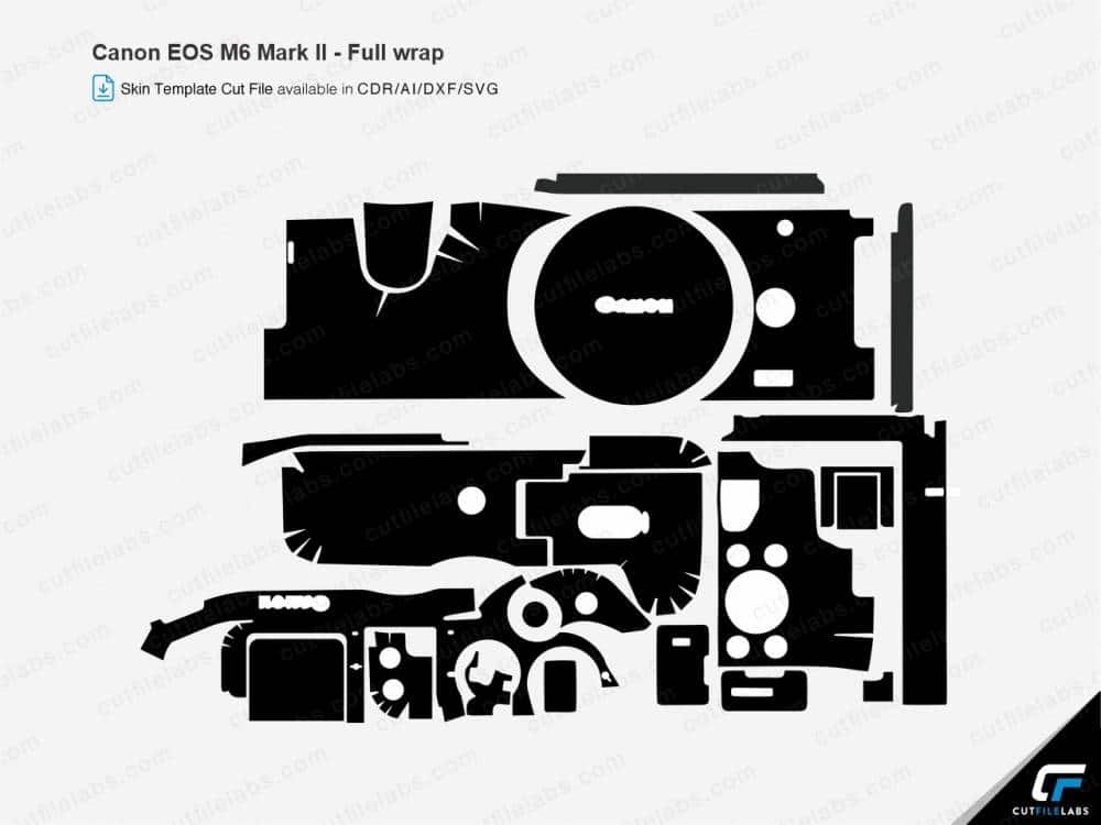 Canon EOS M6 Mark II (2019) Cut File Template