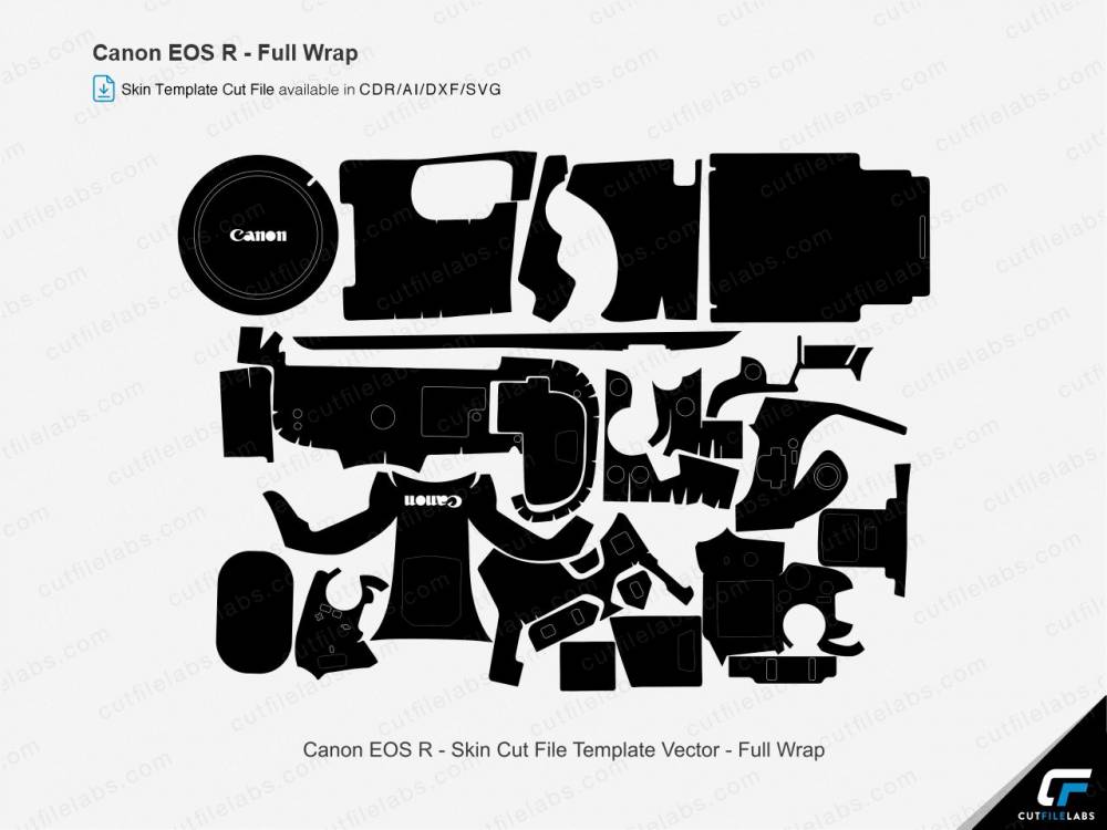 Canon EOS R Cut File Template