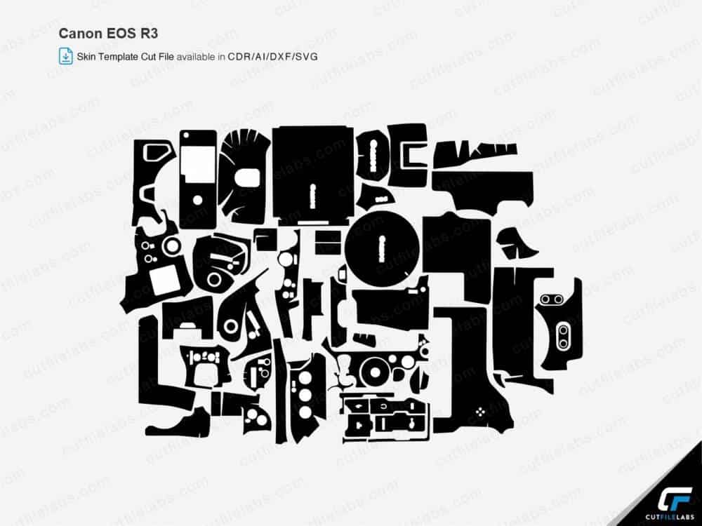 Canon EOS R3 Cut File Template