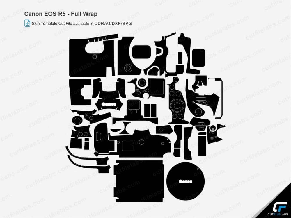 Canon EOS R5 Cut File Template