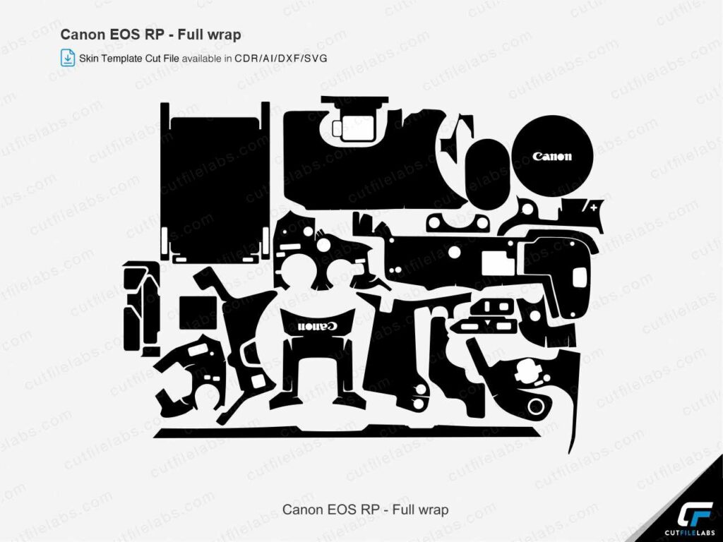 Canon EOS RP (2019) Cut File Template