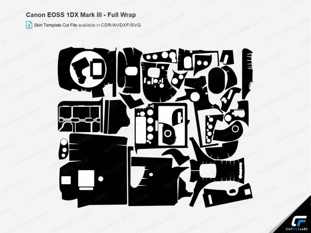 Canon EOS 1DX Mark III (2020) Cut File Template