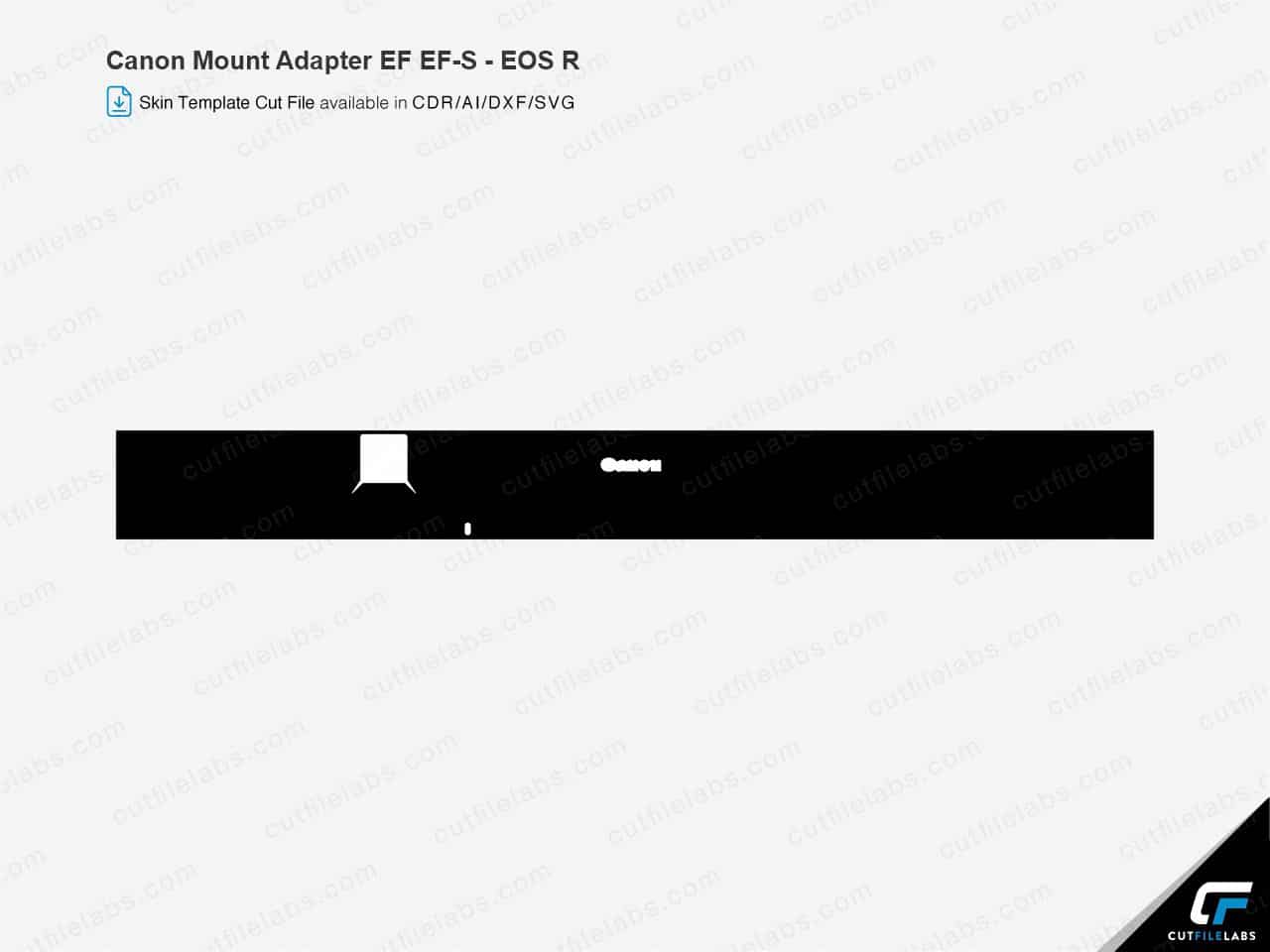 Canon Mount Adapter EF EF-S - EOS R Cut File Template