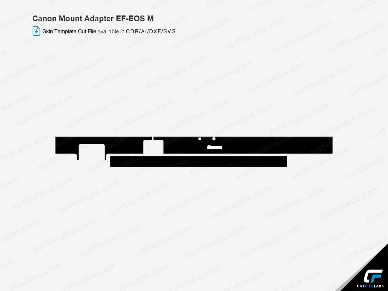 Canon Mount Adapter EF-EOS M (2012) Cut File Template